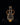 Flower Drop Amphora - Clear and Gold