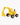Goki Wooden Excavator Yellow