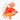 Baby Float Sonny The Sea Creature Neon Orange.