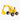 Goki Wooden Excavator Yellow